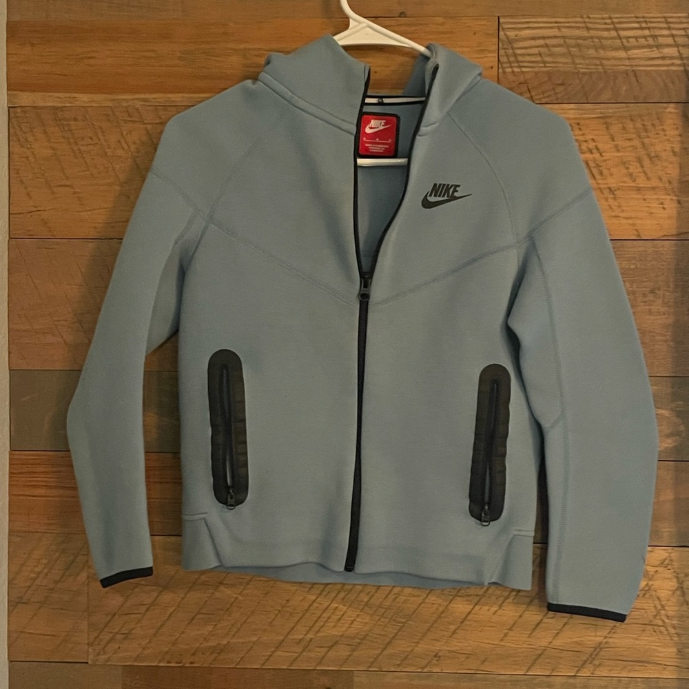 Nike Tech Blue Zip-Up Hoodie